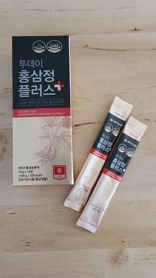 서울약사신협_투데이홍삼정플러스스틱_10g x 30포 — 5점을 준 리뷰어가 2021년 2월 올린 사용 사진