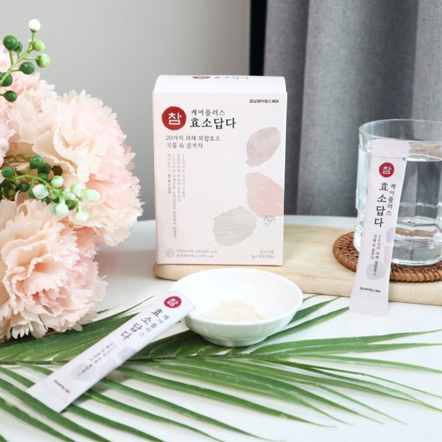 FREE [경남제약헬스케어] 런칭기념 케어플러스 참효소답다 3g x 30포/곡물효소&콤부차 리뷰 사진