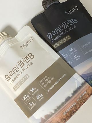 일일하우 슬리밍 플랜B 고소한 귀리맛, 진한 카카오맛 (체중조절식) — 4점을 준 리뷰어가 2023년 7월 올린 사용 사진