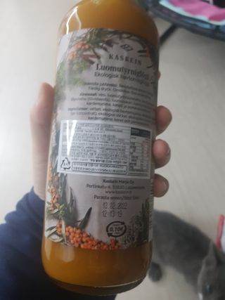 H365 [Kaskein Luomutyrniglögi] 핀란드 전통 무알콜 멀드와인 시벅톤 글로기 — 5점을 준 리뷰어가 2021년 4월 올린 사용 사진