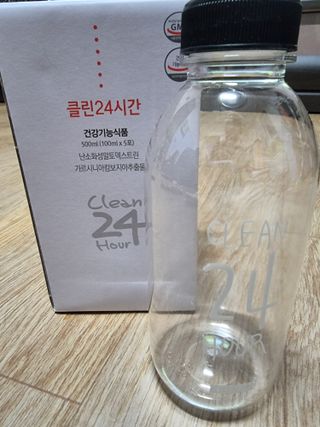 클린24시간 1BOX(5포) + 전용보틀(500ml) — 5점을 준 리뷰어가 2022년 7월 올린 사용 사진