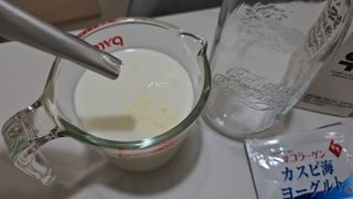 하나마이 [BEST 판매율 1위] 카스피해 유산균 종균_발효기가 필요없이 간편하게 만들어 먹는 요거트 생유산균 — 4.5점을 준 리뷰어가 2023년 3월 올린 사용 사진
