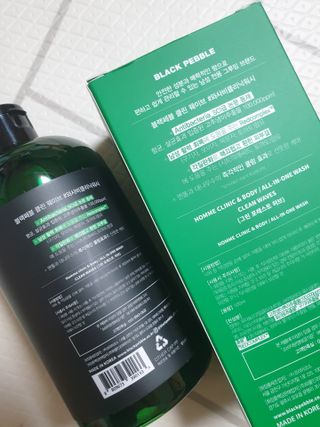 블랙페블 남성청결제 올인원 바디워시 클린 웨이브 — 4.5점을 준 리뷰어가 2021년 6월 올린 사용 사진