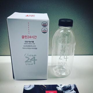 클린24시간 1BOX(5포) + 전용보틀(500ml) — 5점을 준 리뷰어가 2022년 7월 올린 사용 사진