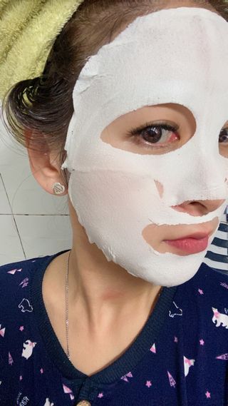 아이디플라코스메틱 페이스핏 플라스터 마스크 _ 리뉴얼 — 5점을 준 리뷰어가 2022년 4월 올린 사용 사진
