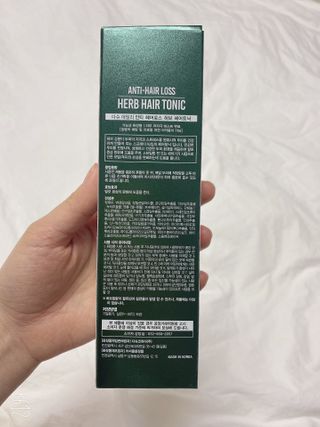 다슈코리아 다슈 데일리 안티 헤어로스 허브 헤어토닉 150ml — 3점을 준 리뷰어가 2021년 2월 올린 사용 사진