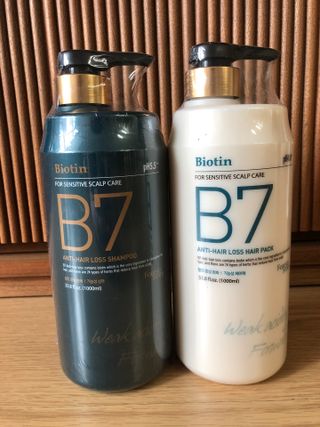 [포레스트스토리] B7 안티 헤어로스 샴푸1,000ml + 헤어팩 1,000ml — 5점을 준 리뷰어가 2021년 3월 올린 사용 사진