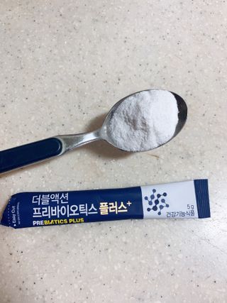 메이준뉴트리 더블액션 프리바이오틱스 플러스+ — 5점을 준 리뷰어가 2021년 3월 올린 사용 사진