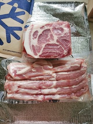 찐신선 미국 냉동 목살 & 네덜란드 냉동 삼겹살 — 5점을 준 리뷰어가 2021년 8월 올린 사용 사진