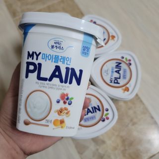 떠먹는불가리스 마이플레인 요거트 435g 6개입 — 5점을 준 리뷰어가 2021년 3월 올린 사용 사진