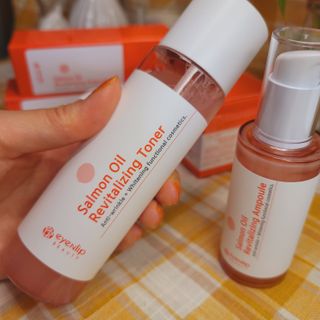 아이앤립 / EYENLIP 아이앤립 연어오일 리바이탈라이징 토너+앰플+크림 3종 세트 — 5점을 준 리뷰어가 2021년 7월 올린 사용 사진