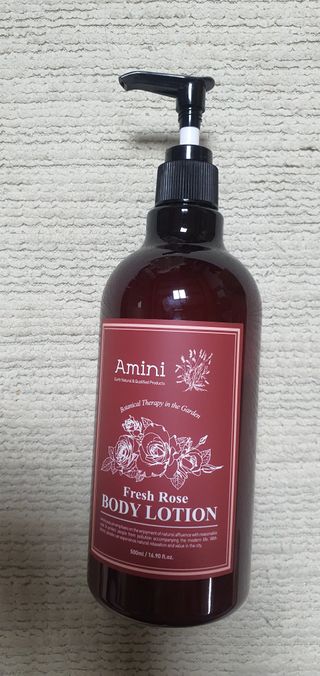 아미니 플라워테라피 바디로션  500ml 시리즈 — 5점을 준 리뷰어가 2021년 1월 올린 사용 사진
