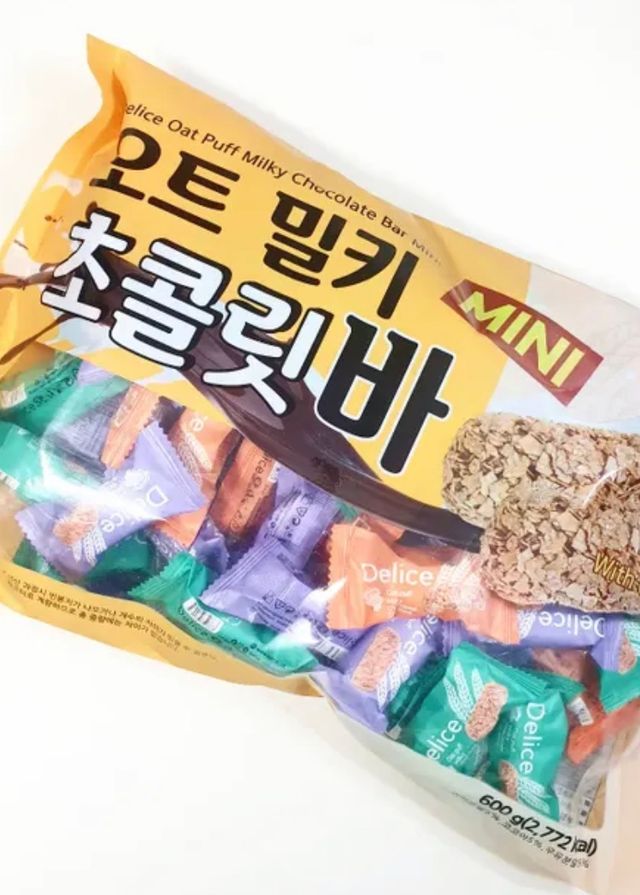 델리스 오트 밀키 초콜릿 바 리뷰 사진