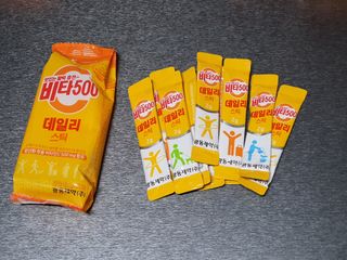 광동제약 [광동] 비타500데일리스틱 70포X2개 + 뚱랑이엽서 + 쇼핑백 증정 — 5점을 준 리뷰어가 2022년 1월 올린 사용 사진