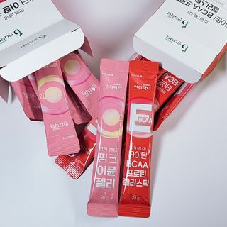인디닥터 면역 생생 핑크 이뮨 젤리 + 타이탄 BCAA 프로틴 젤리스틱 — 5점을 준 리뷰어가 2022년 3월 올린 사용 사진