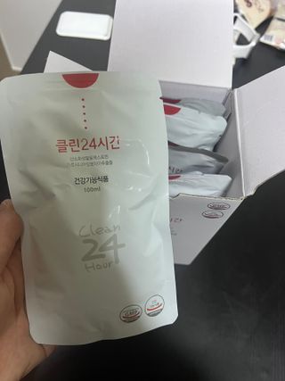 클린24시간 1BOX(5포) + 전용보틀(500ml) — 4점을 준 리뷰어가 2023년 7월 올린 사용 사진