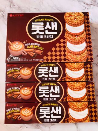 롯데제과 롯샌 카페크런치 — 5점을 준 리뷰어가 2021년 10월 올린 사용 사진