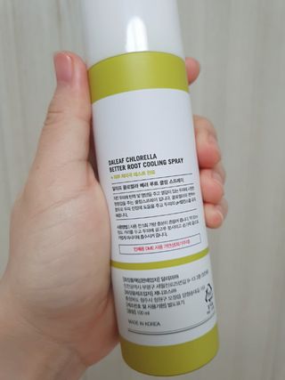 달리프 클로렐라 베러 루트 쿨링 스프레이 100ml — 5점을 준 리뷰어가 2021년 3월 올린 사용 사진