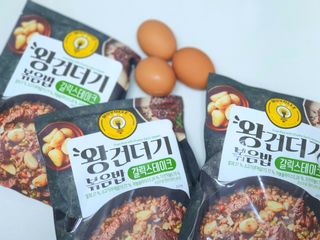 한성기업 무볼레 왕건더기 볶음밥 갈릭스테이크 — 5점을 준 리뷰어가 2021년 10월 올린 사용 사진