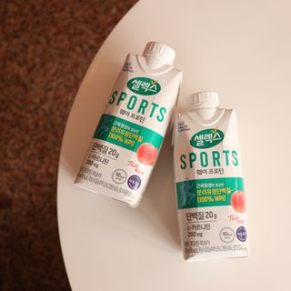셀렉스스포츠 셀렉스 스포츠 웨이 프로틴 복숭아_ 330ml x 12팩 — 5점을 준 리뷰어가 2021년 8월 올린 사용 사진