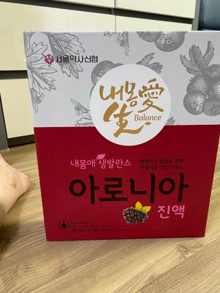 서울약사신협_내몸애생발란스아로니아_70ml x 30포 — 5점을 준 리뷰어가 2021년 7월 올린 사용 사진