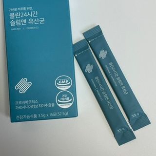 클린24시간 슬림앤유산균 1박스 (3.5g X 15포) — 5점을 준 리뷰어가 2022년 8월 올린 사용 사진
