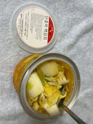 셰프애찬 단호박 백김치 1kg — 4.5점을 준 리뷰어가 2022년 10월 올린 사용 사진