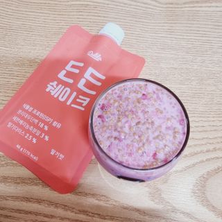 [덜다] 든든 식물성 단백질 쉐이크 40g X 7입 (곡물/딸기) — 5점을 준 리뷰어가 2023년 7월 올린 사용 사진