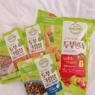 [풀무원] 식물성고기_두부크럼블덮밥소스3종, 두부텐더 — 5점을 준 리뷰어가 2021년 4월 올린 사용 사진