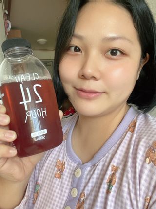 클린24시간 1BOX(5포) + 전용보틀(500ml) — 5점을 준 리뷰어가 2022년 10월 올린 사용 사진