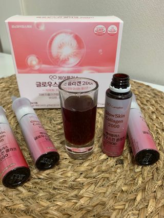 [경남제약헬스케어] 케어플러스 글로우스킨 콜라겐 2000 1박스(10일분) / 피부기능성 이중제형 마시는콜라겐 — 5점을 준 리뷰어가 2024년 7월 올린 사용 사진