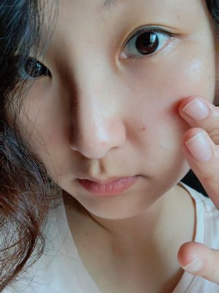 리더스코스메틱 리더스 카밍 바이오틱스 크림 마스크 — 5점을 준 리뷰어가 2021년 8월 올린 사용 사진