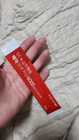 메타아르기닌 GC녹십자웰빙 메타 아르기닌 6000 플러스 오르니틴 — 5점을 준 리뷰어가 2022년 11월 올린 사용 사진