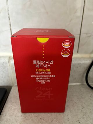 클린24시간 레드박스 1BOX(5포) + 전용보틀(500ml) — 5점을 준 리뷰어가 2024년 1월 올린 사용 사진