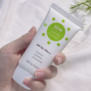 메타포레 12PM  카밍 선스크린 — 5점을 준 리뷰어가 2021년 8월 올린 사용 사진