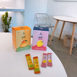 비타앤C 레몬맛, 망고맛 — 5점을 준 리뷰어가 2021년 4월 올린 사용 사진