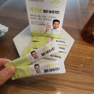 연세생활건강 키즈텐 멀티비타민 1BOX (30포) — 5점을 준 리뷰어가 2022년 5월 올린 사용 사진