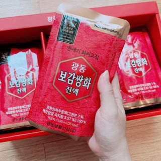 광동생활건강 [광동]진하고 깊은 풍미, 광동 보감쌍화진액 100mL * 18포 — 5점을 준 리뷰어가 2024년 6월 올린 사용 사진