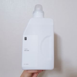 [생활공작소] 섬유유연제 + 세탁세제 1.5L 릴리향 — 5점을 준 리뷰어가 2021년 2월 올린 사용 사진