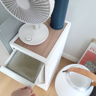 창신리빙 [프랑코 스마트 슬림 휴지통] 똑똑한 정리 수납 — 5점을 준 리뷰어가 2021년 8월 올린 사용 사진