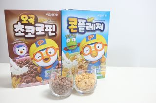 씨알푸드 뽀로로 시리얼 3종 — 5점을 준 리뷰어가 2022년 2월 올린 사용 사진