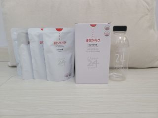 클린24시간 1BOX(5포) + 전용보틀(500ml) — 5점을 준 리뷰어가 2023년 8월 올린 사용 사진