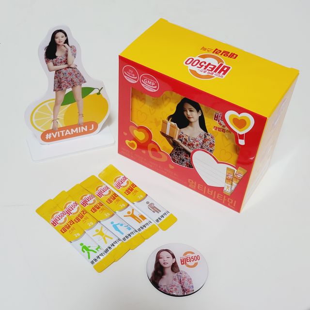 [광동제약] 비타500데일리스틱 제니 에디션60포&굿즈3종 리뷰 사진