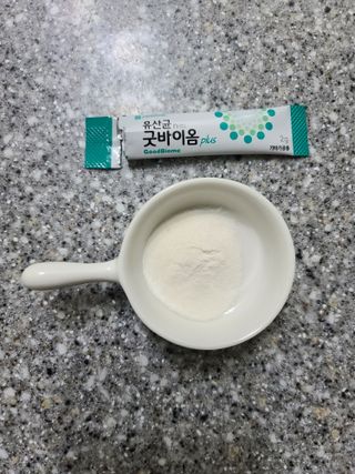 프리마인 유산균 국가지정연구소 선정, 살아있는 생유산균 200억 마리의 힘. 유산균n굿바이옴플러스 — 5점을 준 리뷰어가 2021년 9월 올린 사용 사진