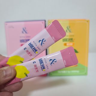 비타앤C 레몬맛, 망고맛 — 5점을 준 리뷰어가 2021년 6월 올린 사용 사진
