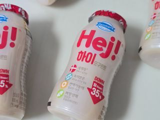 덴마크 *[구매평]하이(Hej!) 브랜드 패키지(요구르트, 그릭요거트) — 5점을 준 리뷰어가 2025년 10월 올린 사용 사진