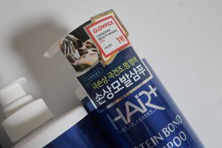 헤어플러스 단백질탈모샴푸 500ml+단백질본드앰플 145ml — 5점을 준 리뷰어가 2021년 3월 올린 사용 사진