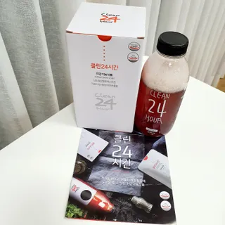 클린24시간 1BOX(5포) + 전용보틀(500ml) — 4점을 준 리뷰어가 2022년 9월 올린 사용 사진