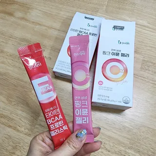 인디닥터 면역 생생 핑크 이뮨 젤리 + 타이탄 BCAA 프로틴 젤리스틱 — 5점을 준 리뷰어가 2022년 3월 올린 사용 사진