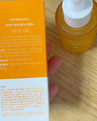 체르엠 스템앤셀 비타민 브라이트닝 에센스 30ml 1개 — 4.5점을 준 리뷰어가 2021년 9월 올린 사용 사진